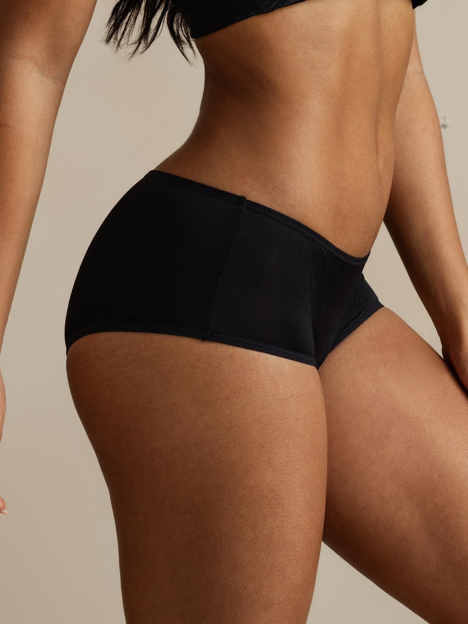 Reiner Seidenkomfort Lässiger Hipster Boyshort Slip