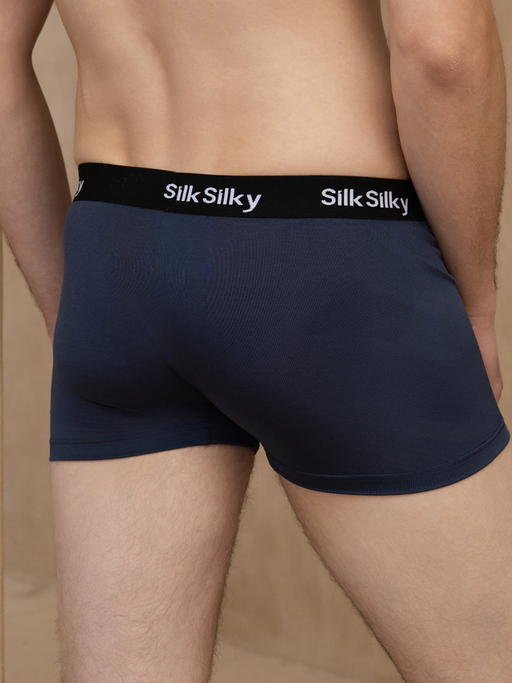 3 Stück Reine Seide Herren Komfort Atmungsaktive Boxer Brief Unterwäsche