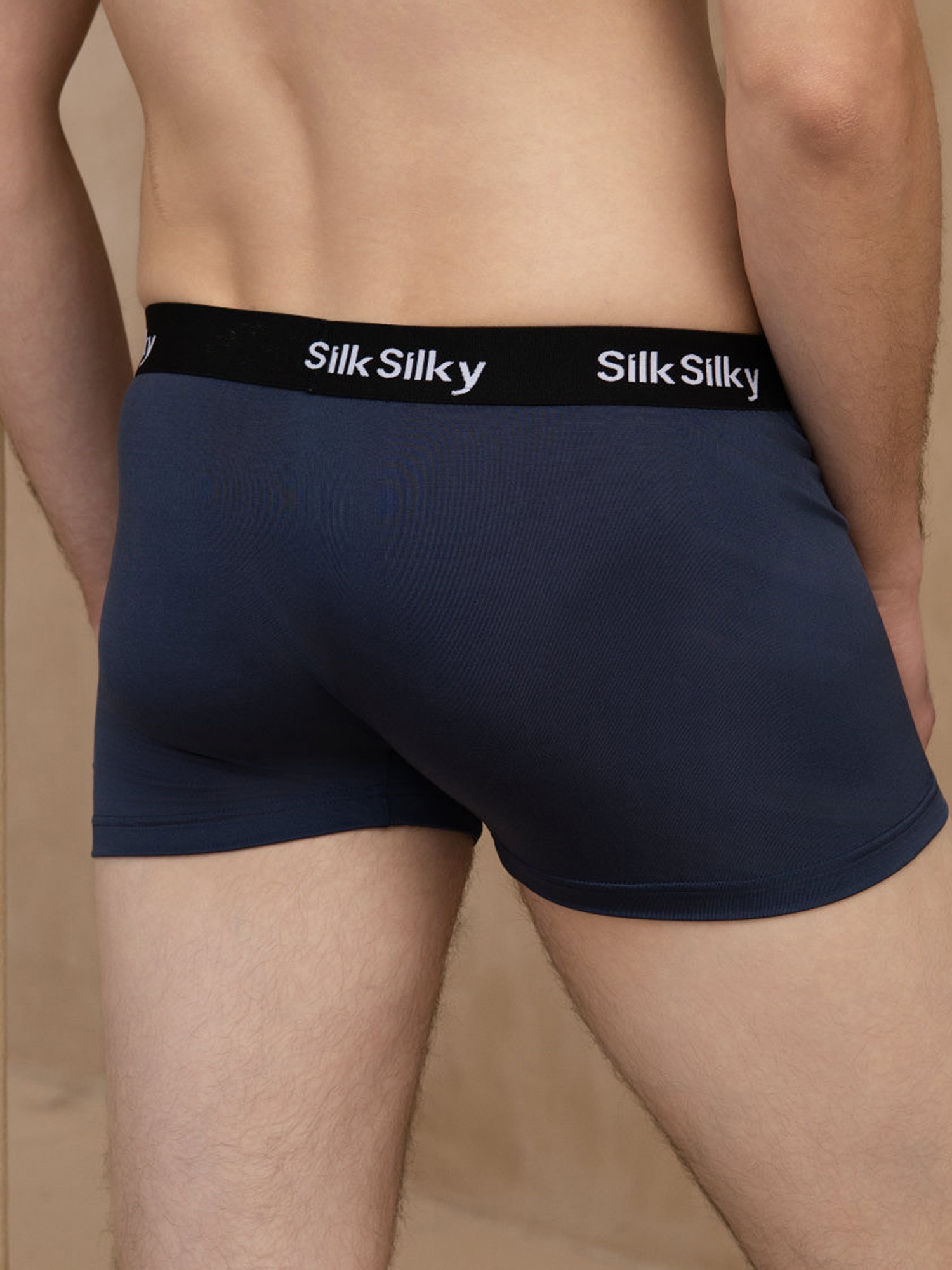 3 Stück Reine Seide Herren Komfort Atmungsaktive Boxer Brief Unterwäsche