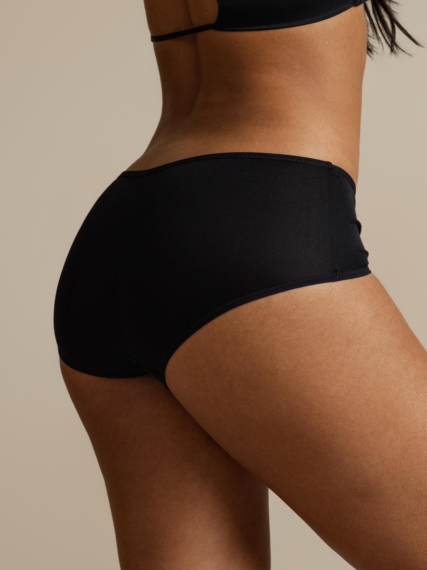 Reiner Seidenkomfort Lässiger Hipster Boyshort Slip