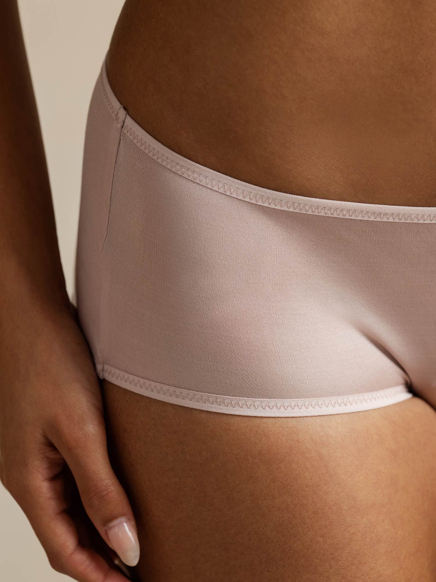 Reiner Seidenkomfort Lässiger Hipster Boyshort Slip