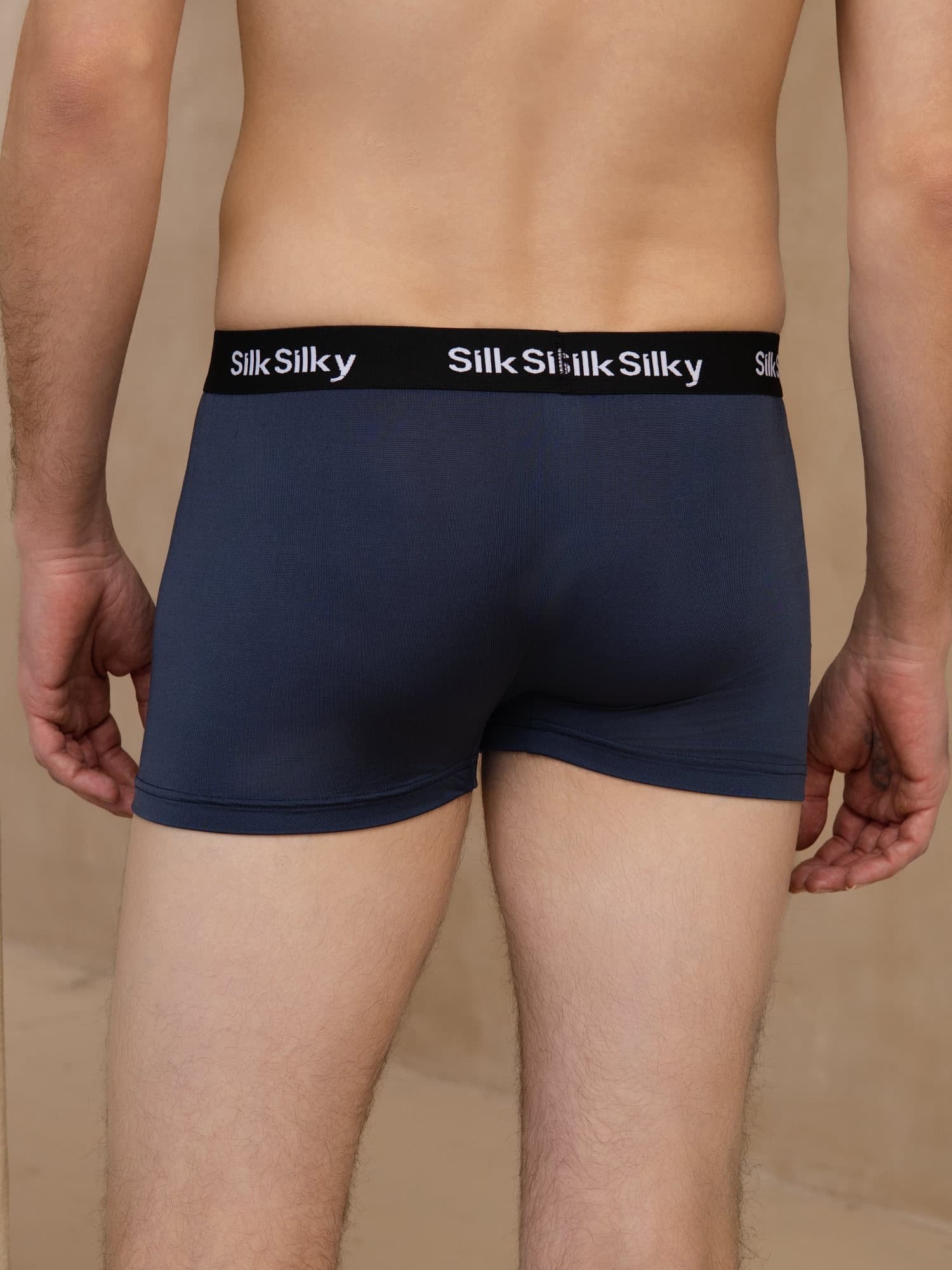 Reine Seide Herren Komfort Atmungsaktive Boxer Brief Unterwäsche