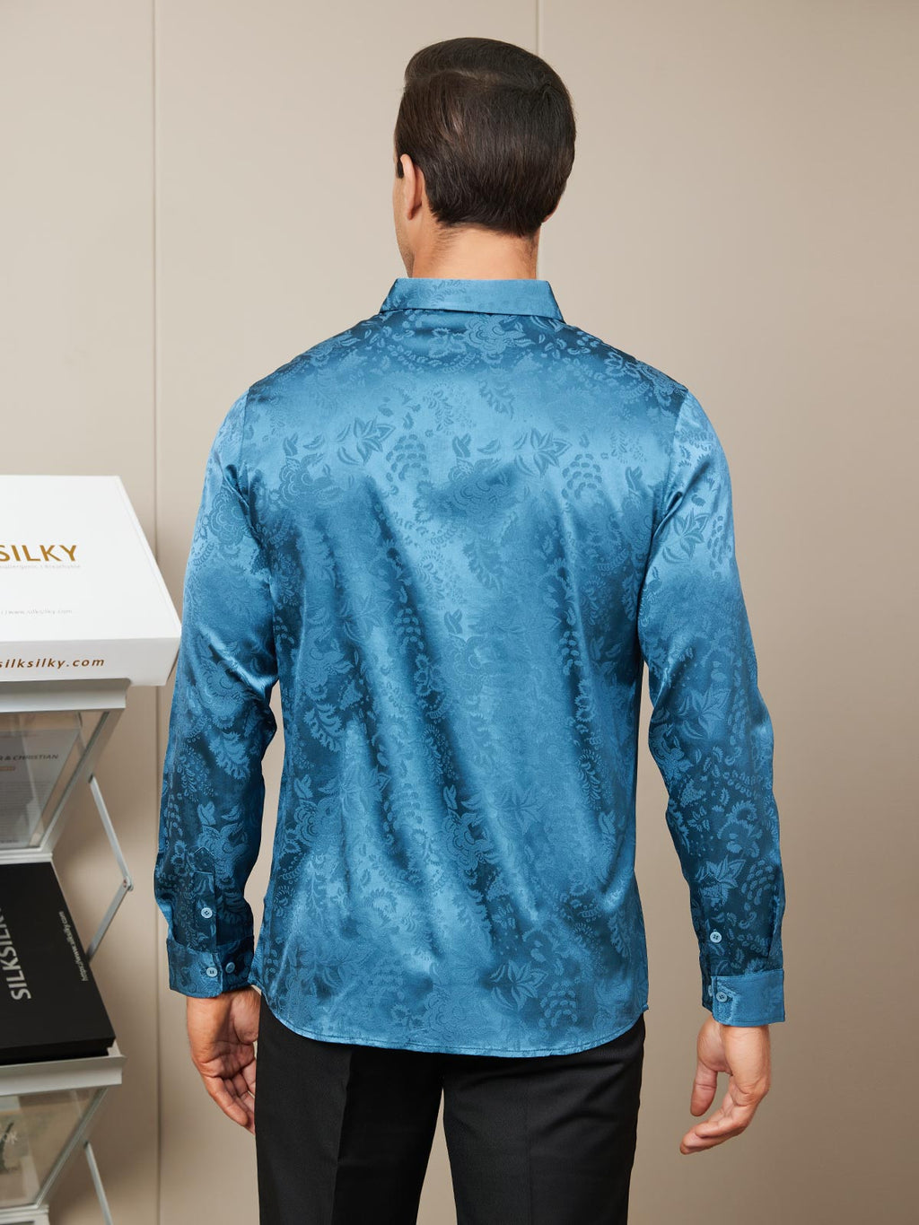 Clearance - Herrenhemd Seide Casual