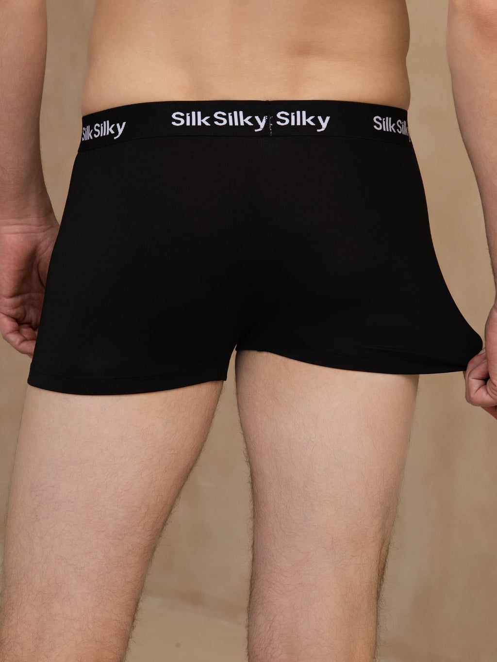3 Stück Reine Seide Herren Komfort Atmungsaktive Boxer Brief Unterwäsche