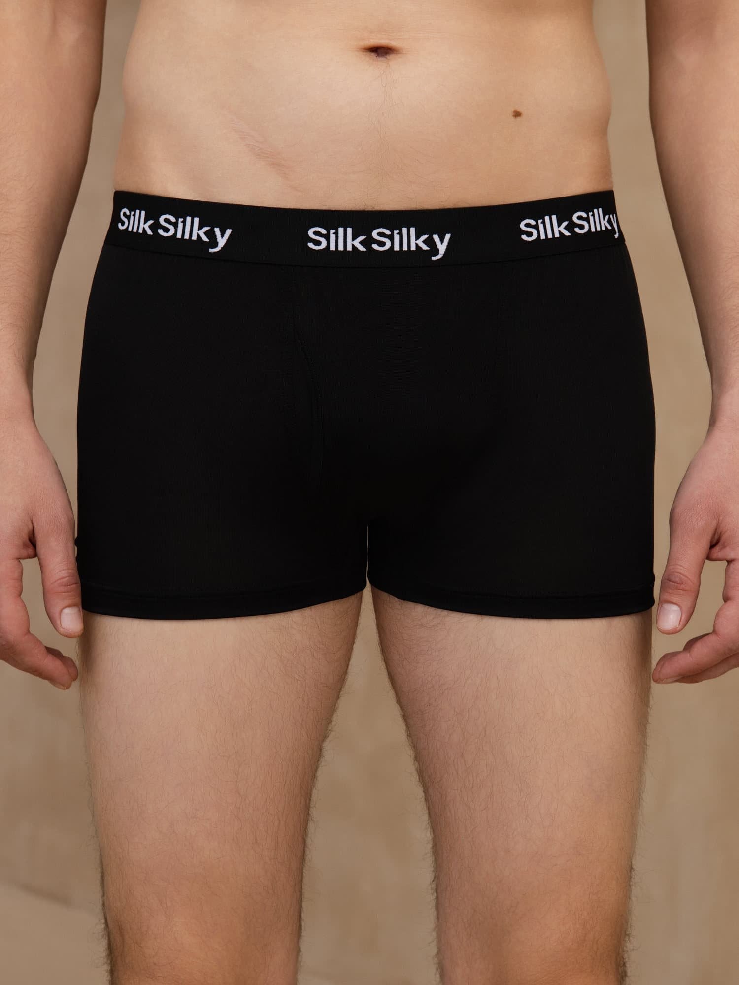 3 Stück Reine Seide Herren Komfort Atmungsaktive Boxer Brief Unterwäsche