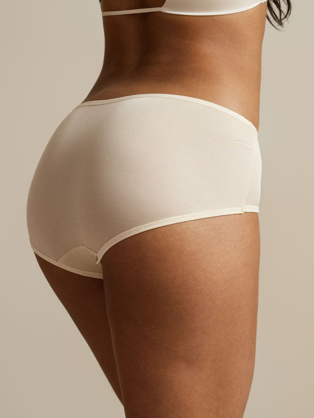 Reiner Seidenkomfort Lässiger Hipster Boyshort Slip