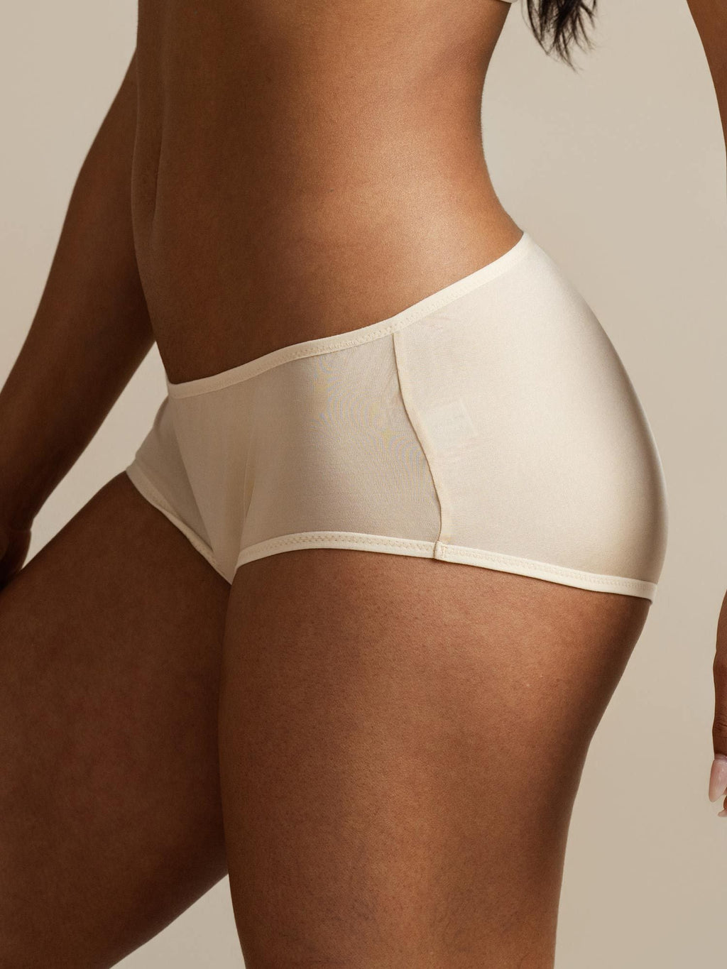 Reiner Seidenkomfort Lässiger Hipster Boyshort Slip