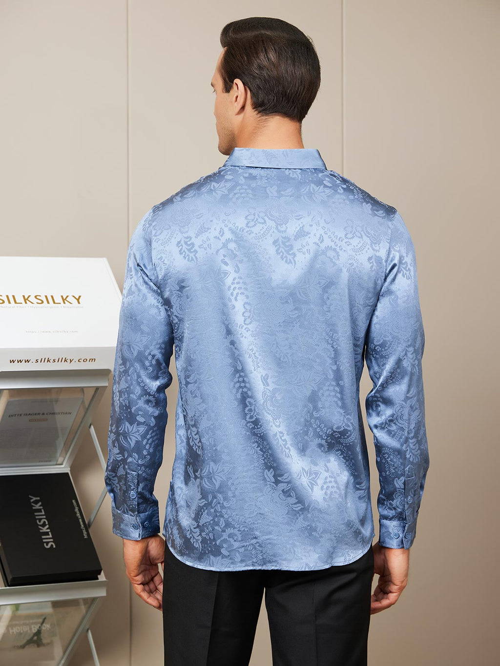 Clearance - Herrenhemd Seide Casual