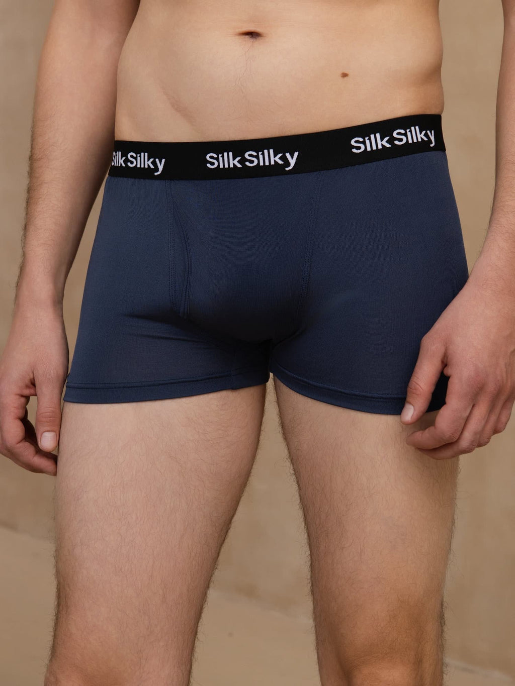 Reine Seide Herren Komfort Atmungsaktive Boxer Brief Unterwäsche