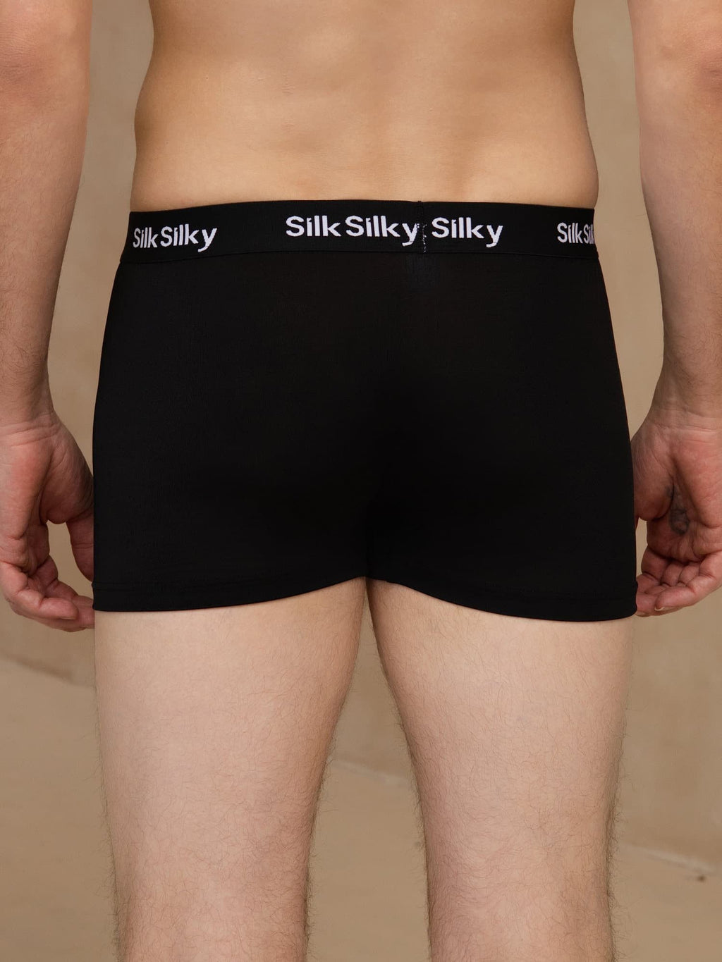 Reine Seide Herren Komfort Atmungsaktive Boxer Brief Unterwäsche