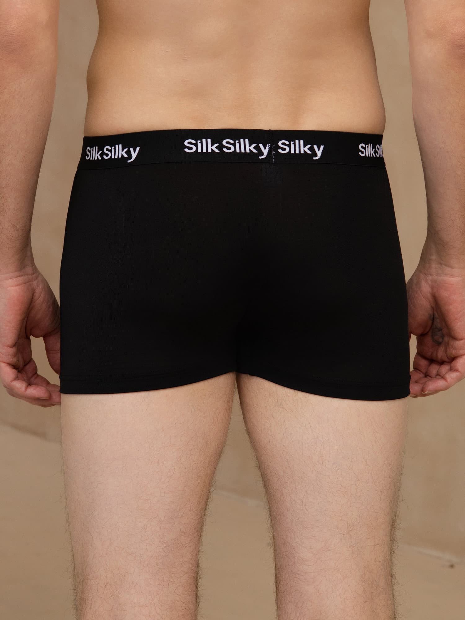 Reine Seide Herren Komfort Atmungsaktive Boxer Brief Unterwäsche