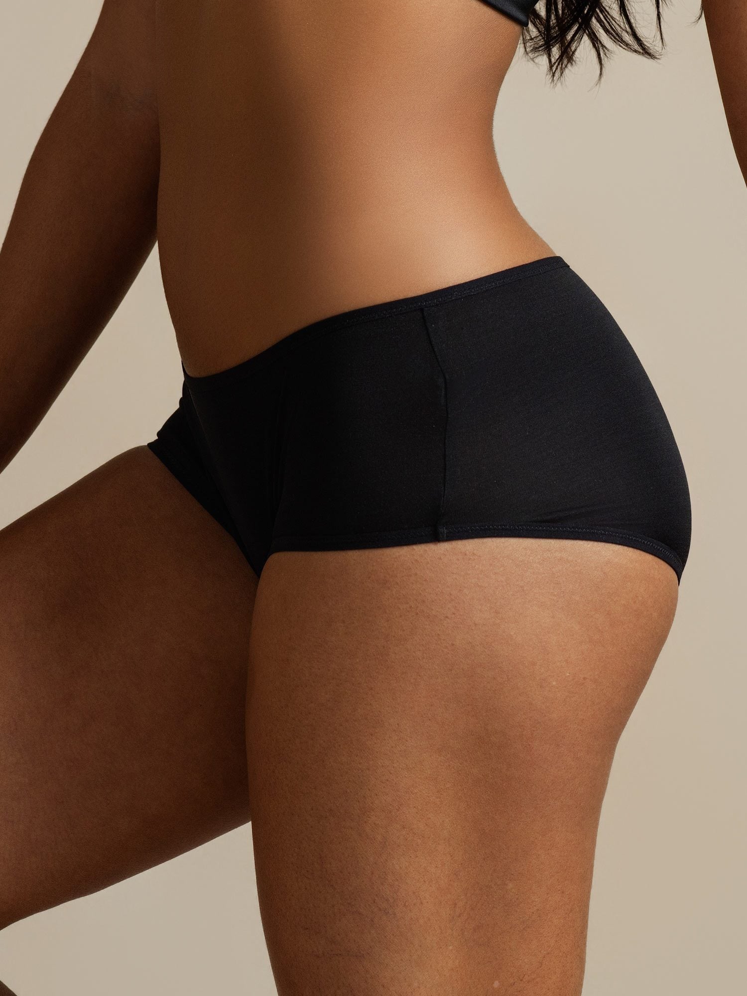 Reiner Seidenkomfort Lässiger Hipster Boyshort Slip